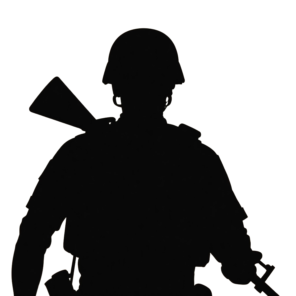 Silhouette of a Soldier